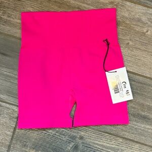 Zyia Hot Pink Seamless Hustle Shorts